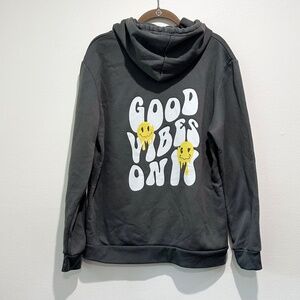 NEWS Good Vibes Only Decal Hoodie Size Medium